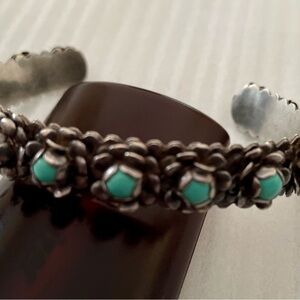 Elegant Sterling Silver and Turquoise Bracelet